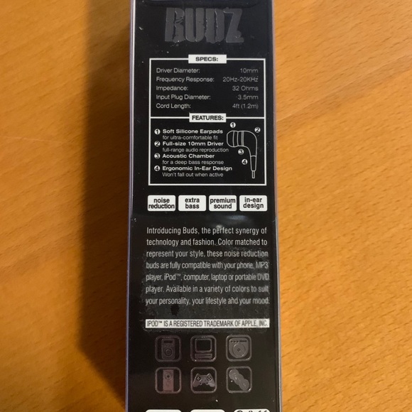 NEW BUDZ Noise reduction headphones - Picture 2 of 2